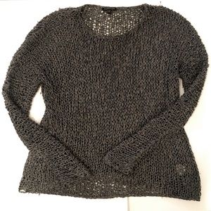 Eileen Fisher Loose Knit Crew Neck Cardigan